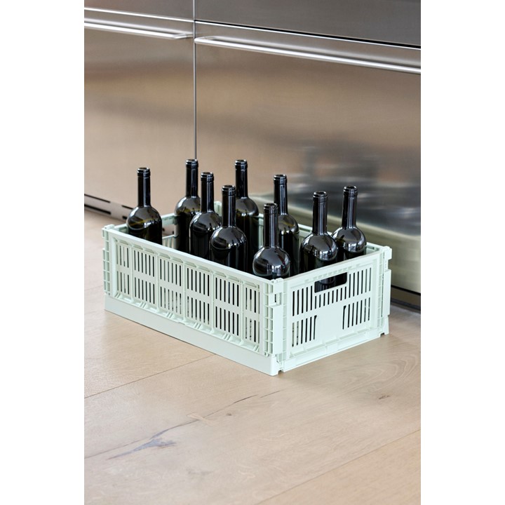 家具・インテリア Colour Crate, L, recycled plastic, grey HAY COLOUR CRATE L - FULLangle公式