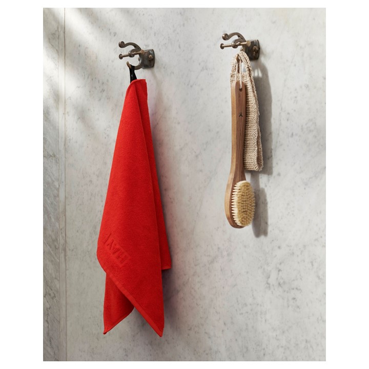 MONO HAND TOWEL　poppy red