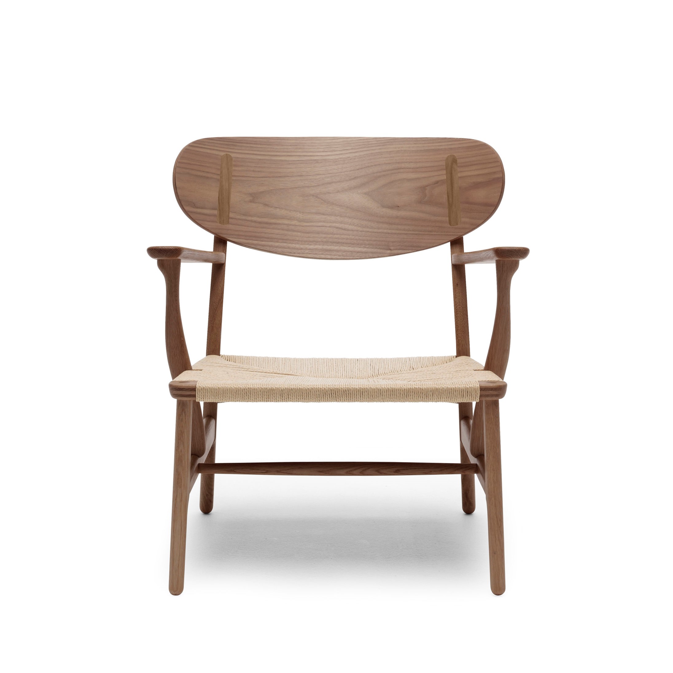 CH22 Lounge Chair | Natural paper cord　Walnut