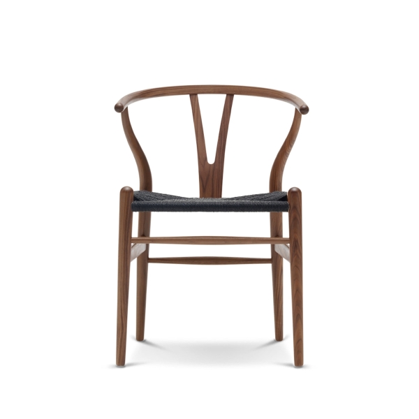 CH24  Wishbone Chair｜ Black paper cord　Walnut